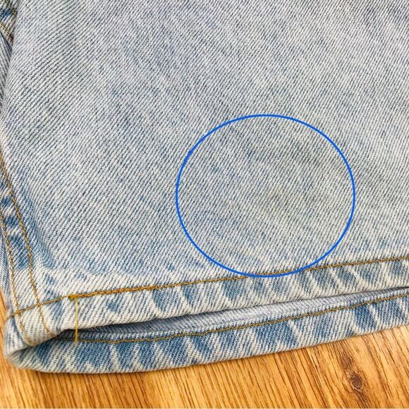 Vintage 90s LEVIS 550 Bermuda Orange Tab Jean Shorts Relaxed Fit 80s Size 31 - Picture 9 of 12